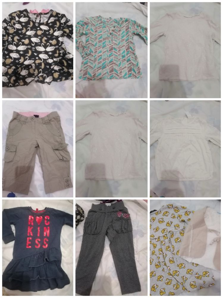 lot des vêtements filles 23 pièces 