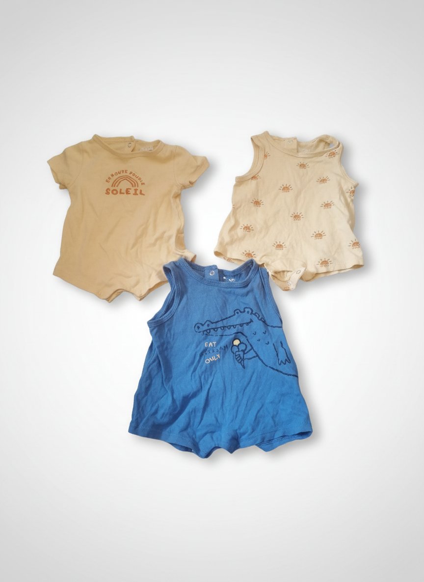 Lot de 3 barboteuse 