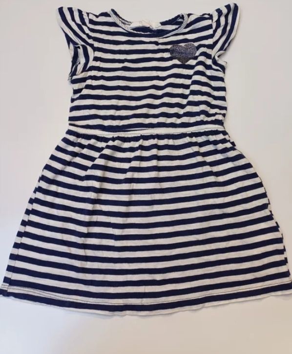 Robe fille rayé 