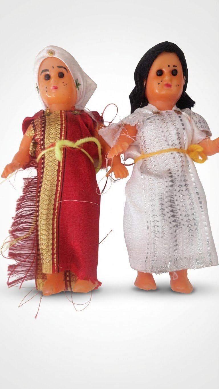 Lot de 2 poupéé