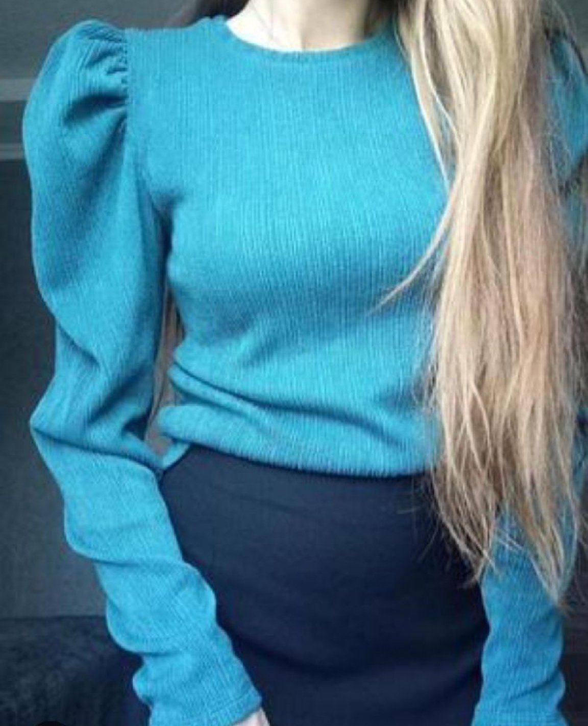 Pull manche bouffante 
