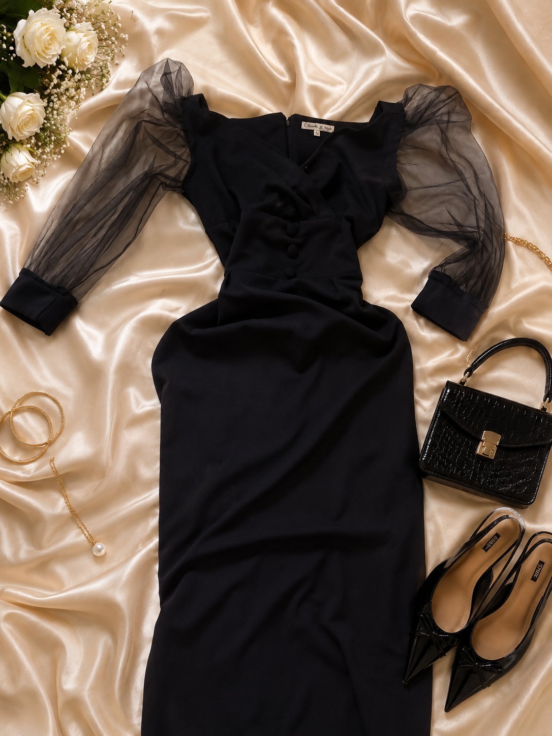 Robe noire élégante 