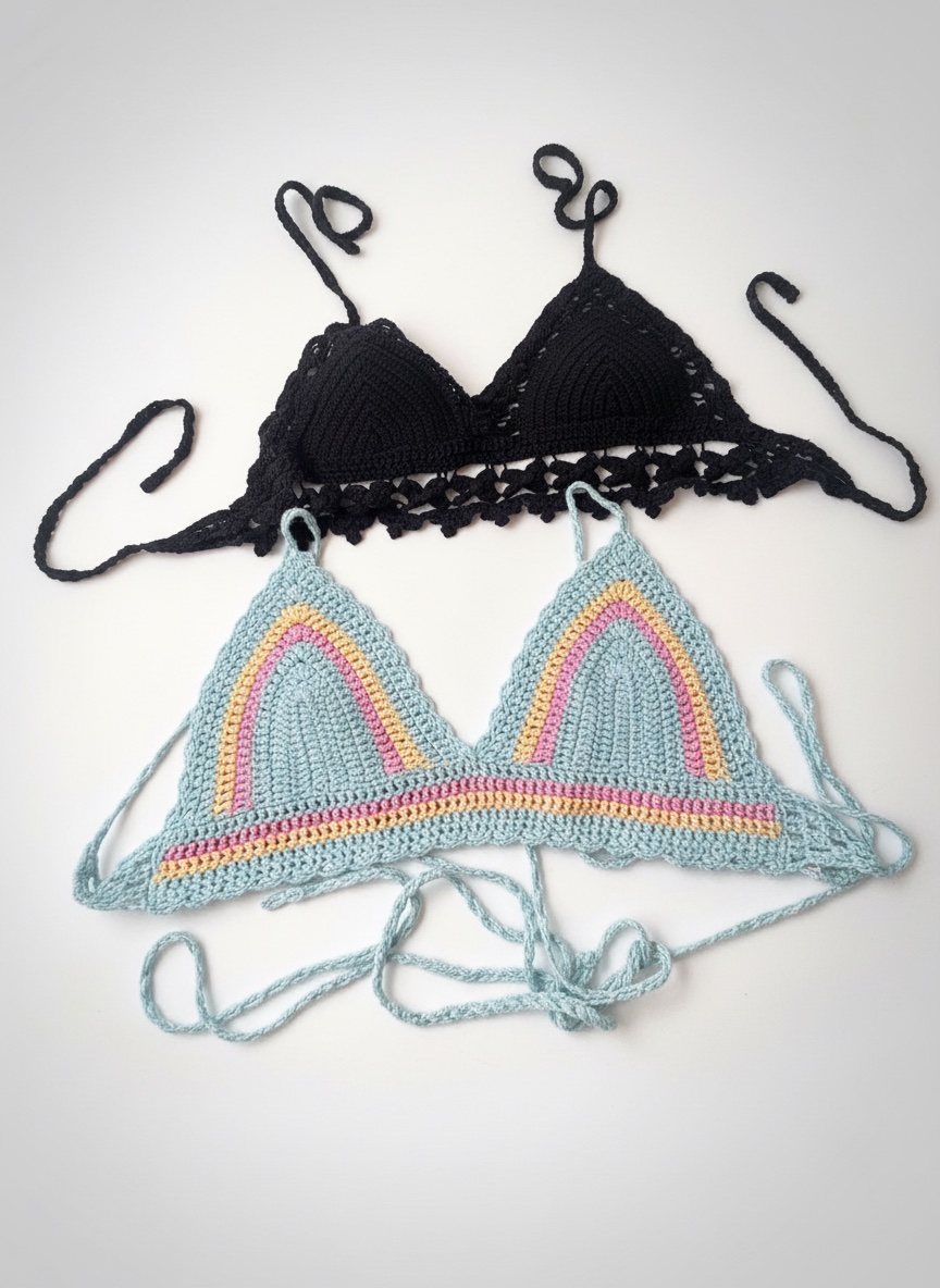 2 top en crochet shein taille s