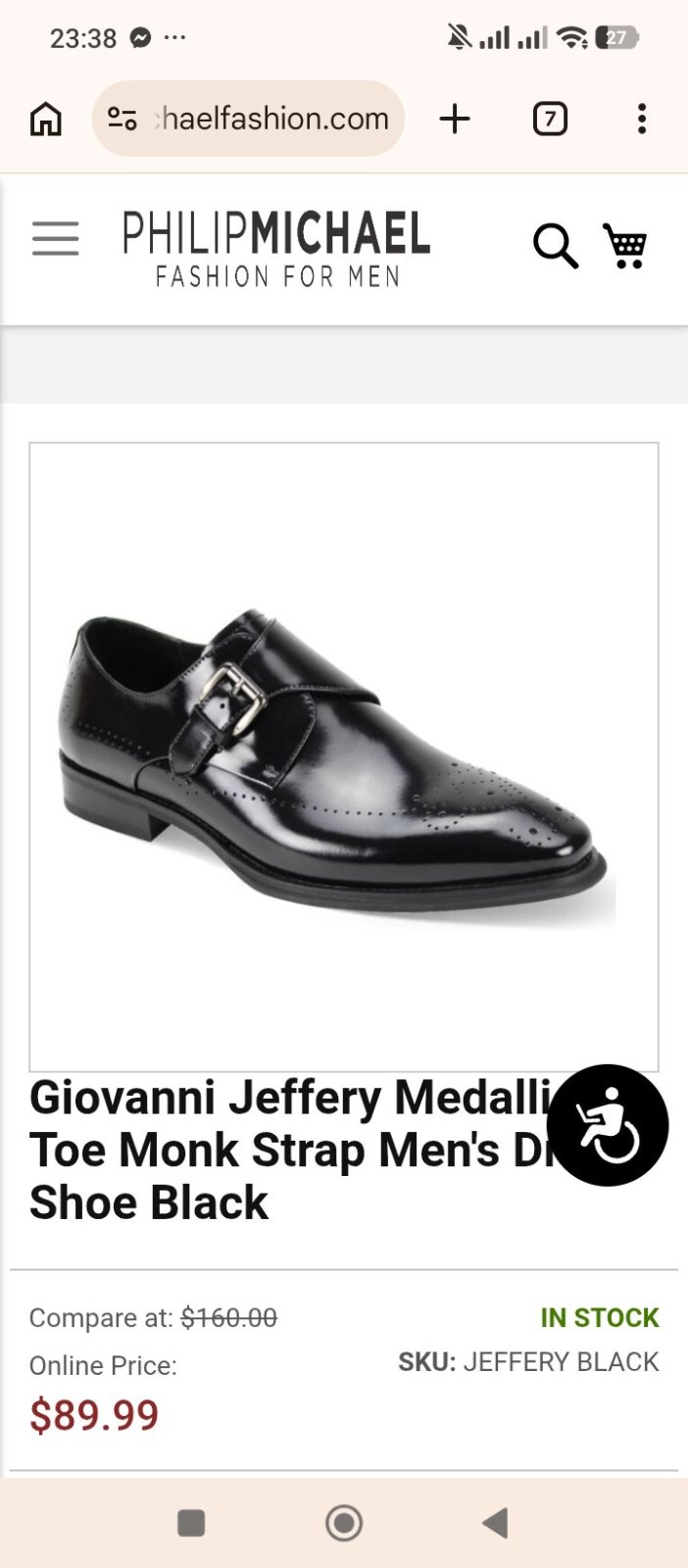 Chaussure derbi Giovanni Jeffrey 44