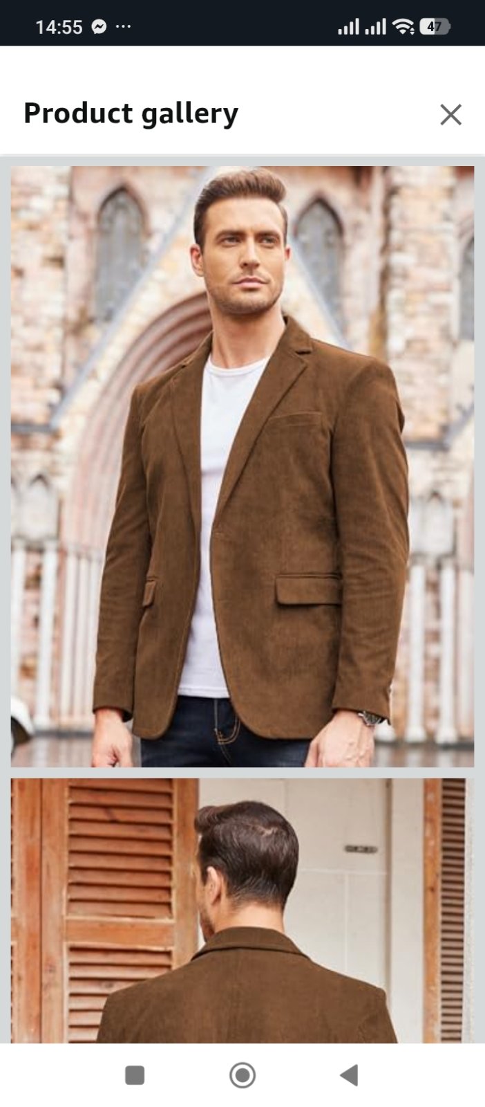Blazer Momento Italy semi cuir 