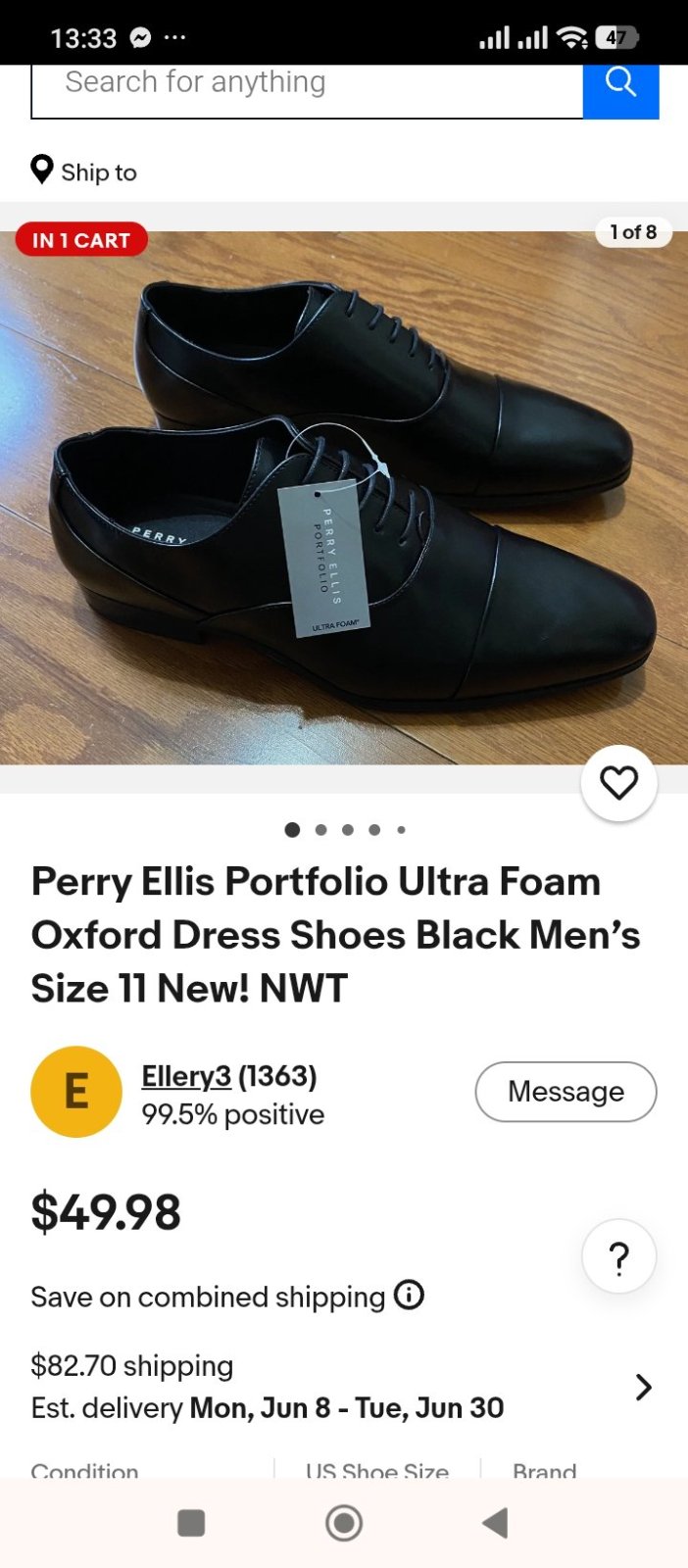 Chaussure PERRY ELLIS pointure 41
