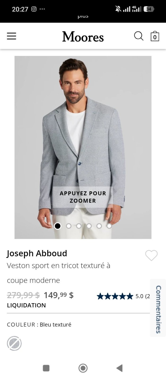 Blazer Joseph Abdoud taille L