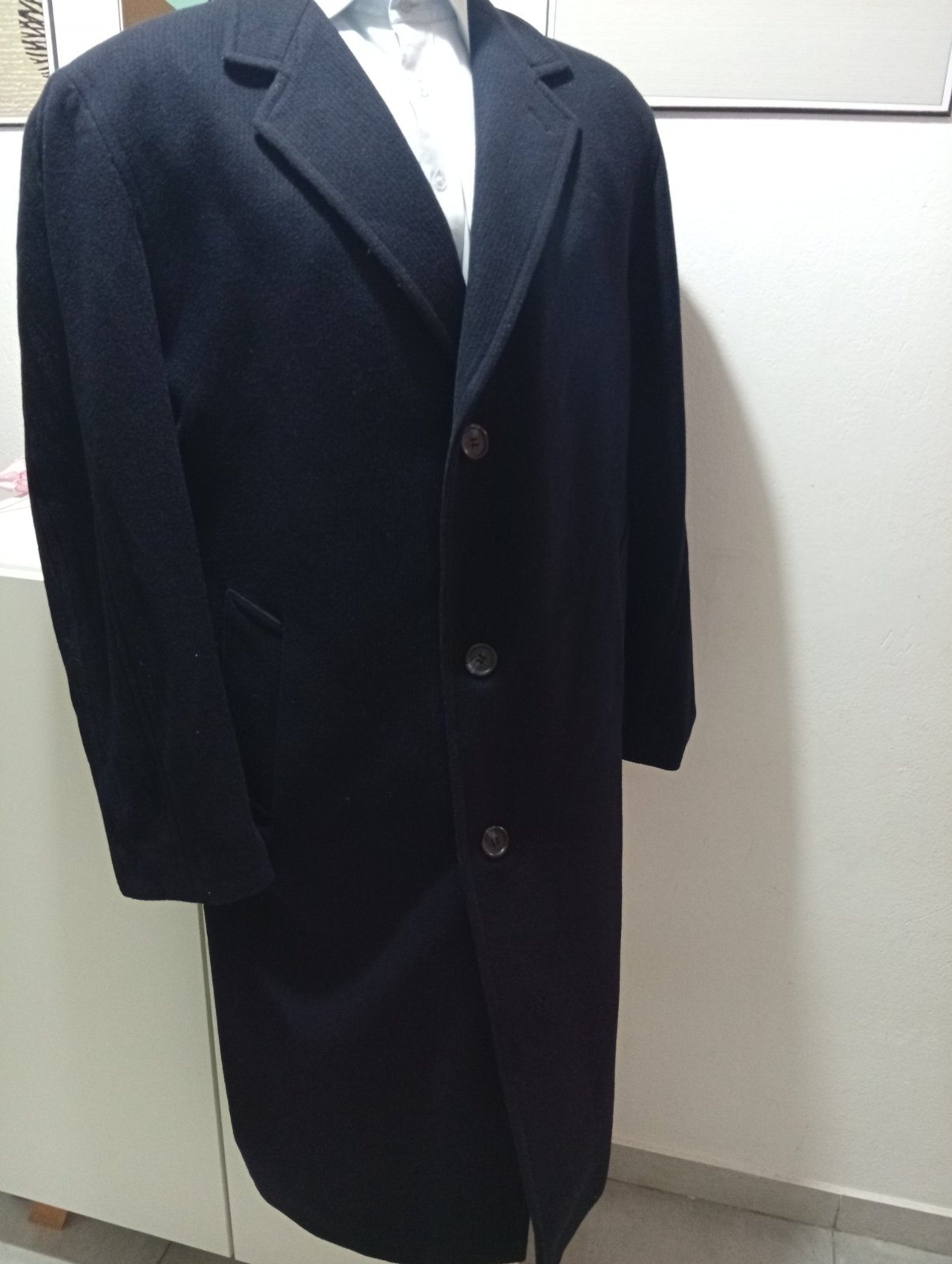 Manteau laine vierge italien xxl