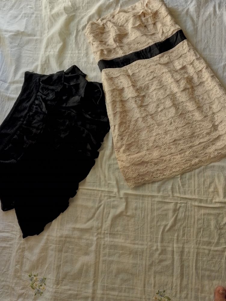 Jupe 3 suisses et robe HM