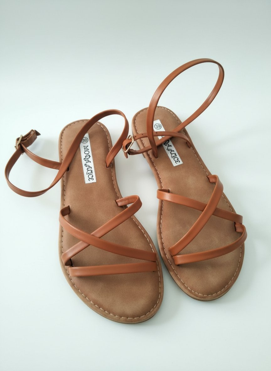 Sandales en cuir élégantes 