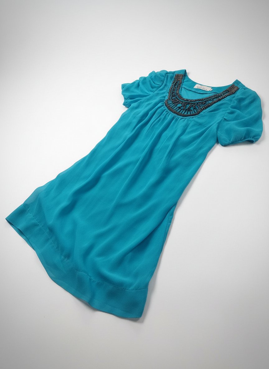 Robe turquoise 