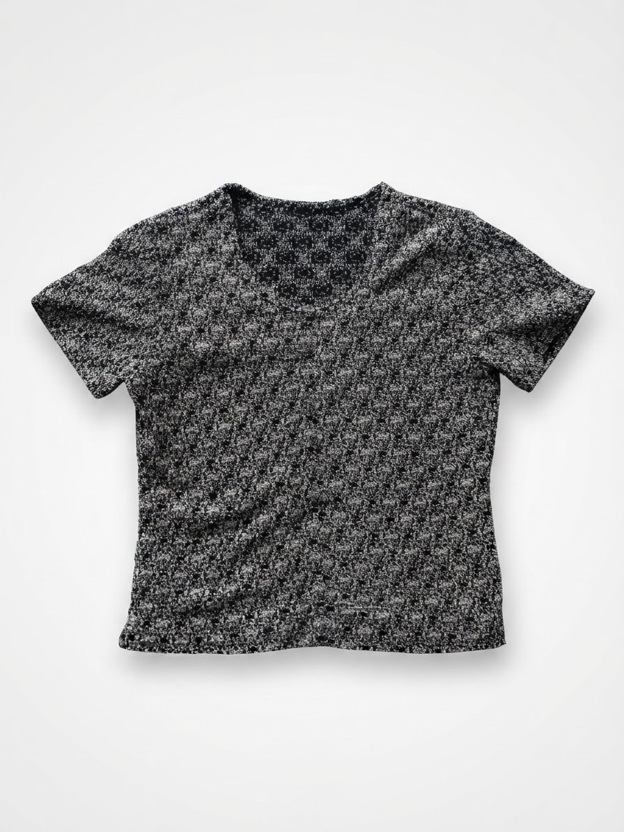 Pull noir et blanc 