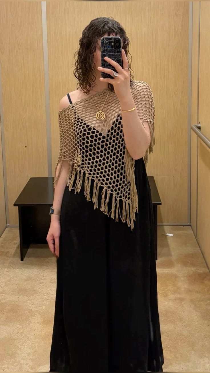 Poncho crochet fait main 🤍🧶 