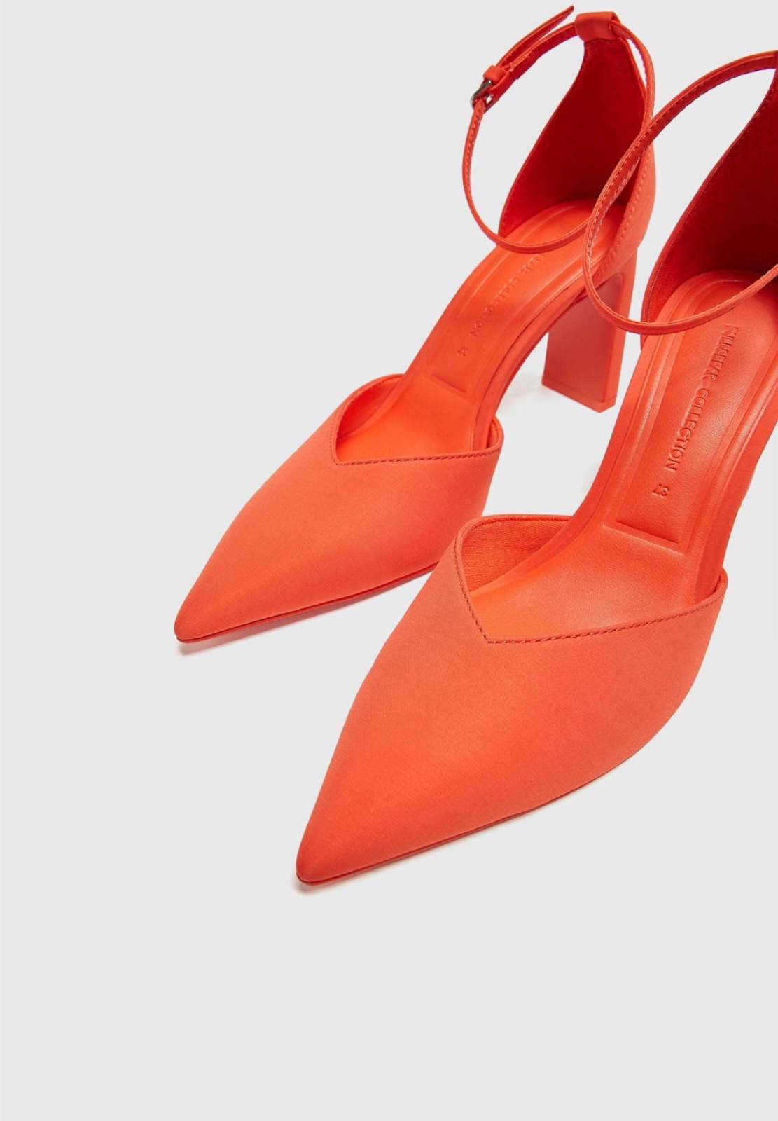 Escarpins orange vif Pull&Bear 