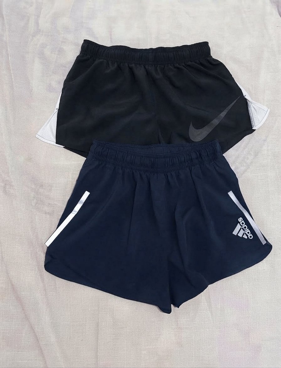 Lot de 2 shorts de running / sport (Nike & Adidas)