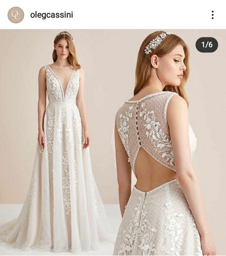 Robe de fiançailles(mariage) Oleg Cassini