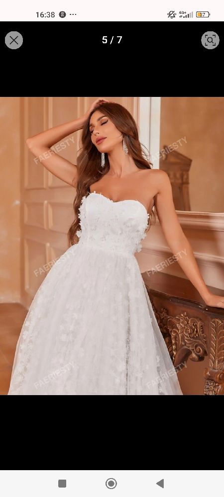 Robe fiançailles blanche 