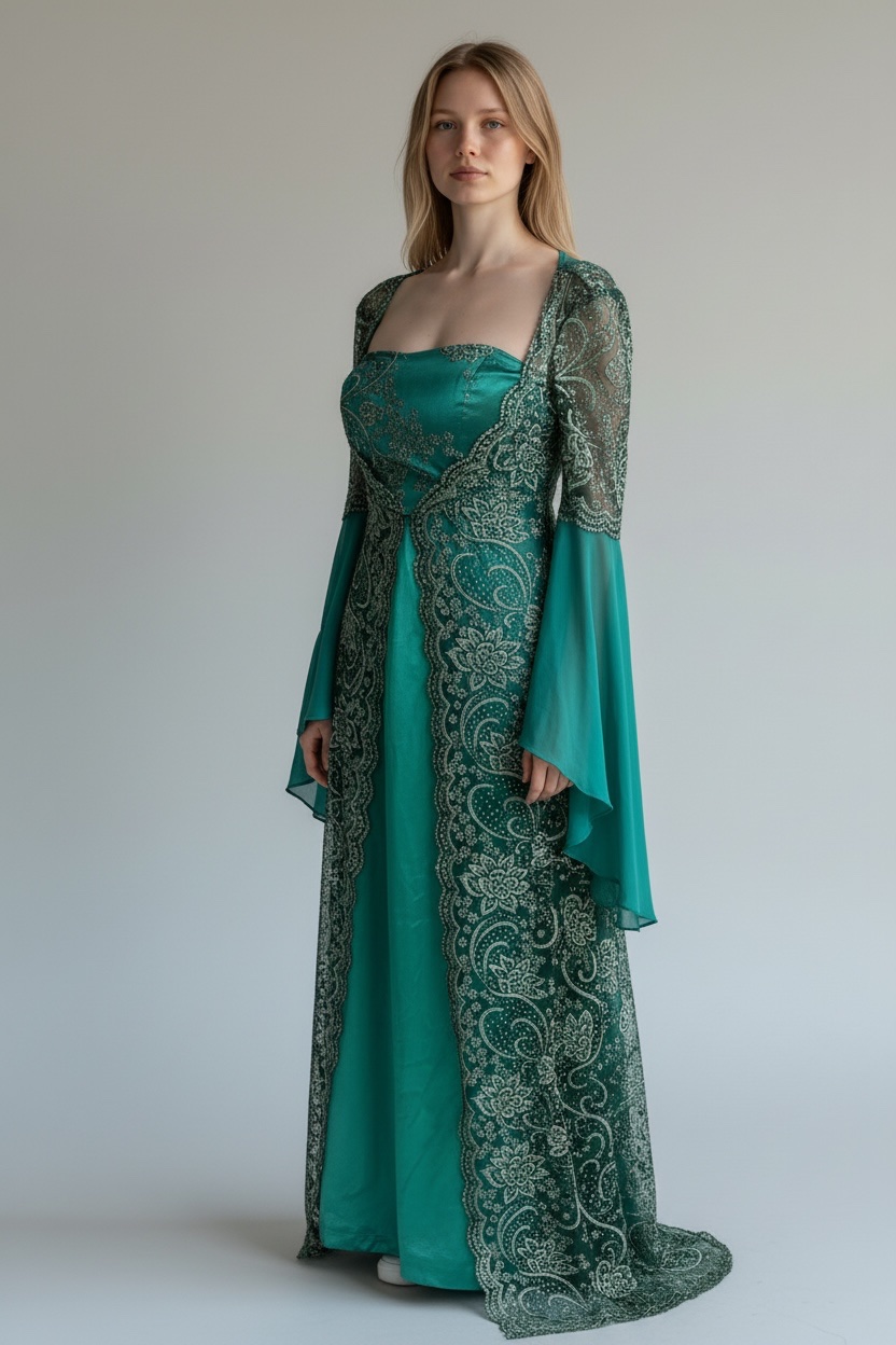 Magnifique  Robe Kaftan  soiree style 