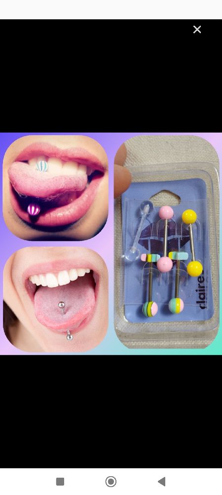Stainless Steel Tongue Piercings Claire's