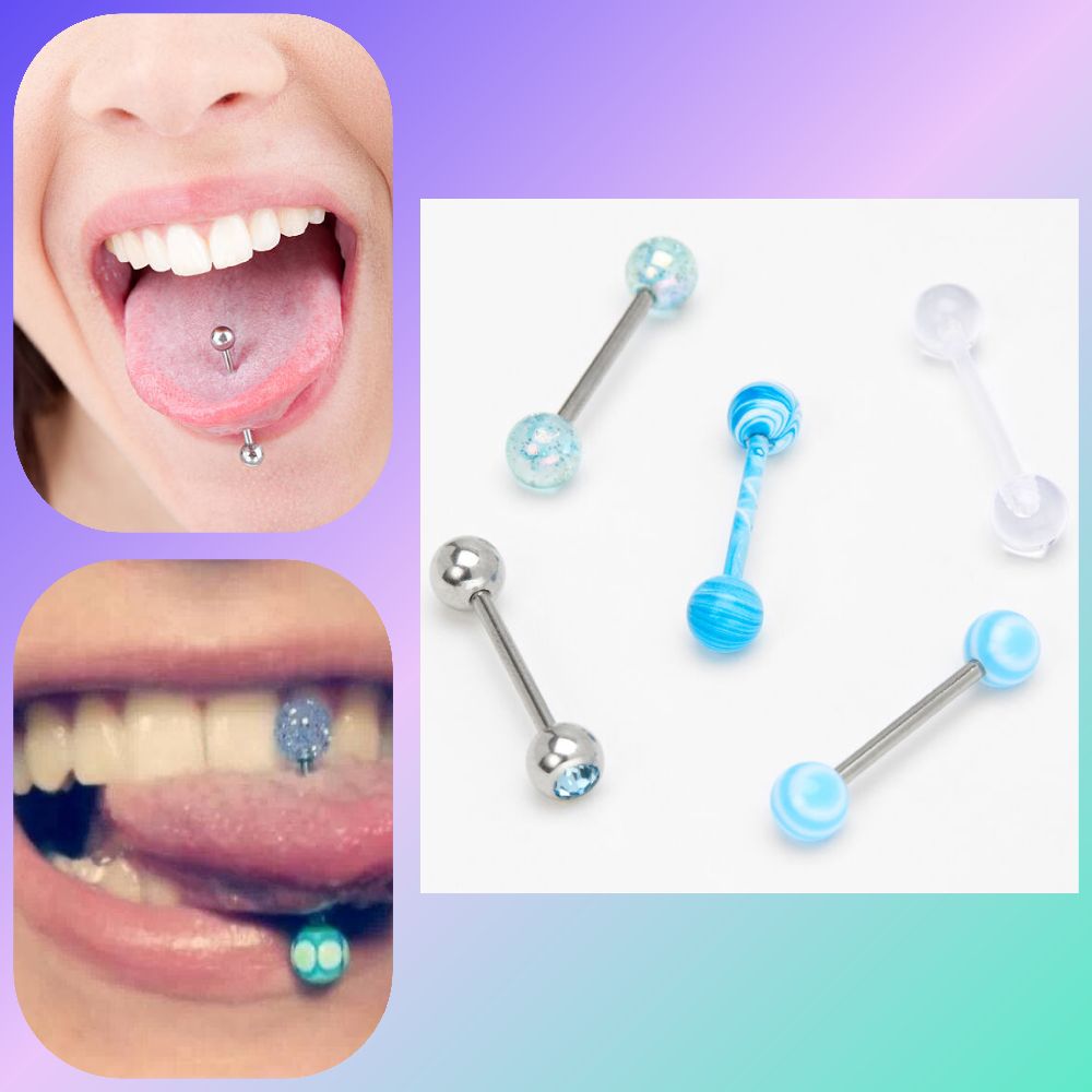 Stainless Steel Tongue Piercings Claire's