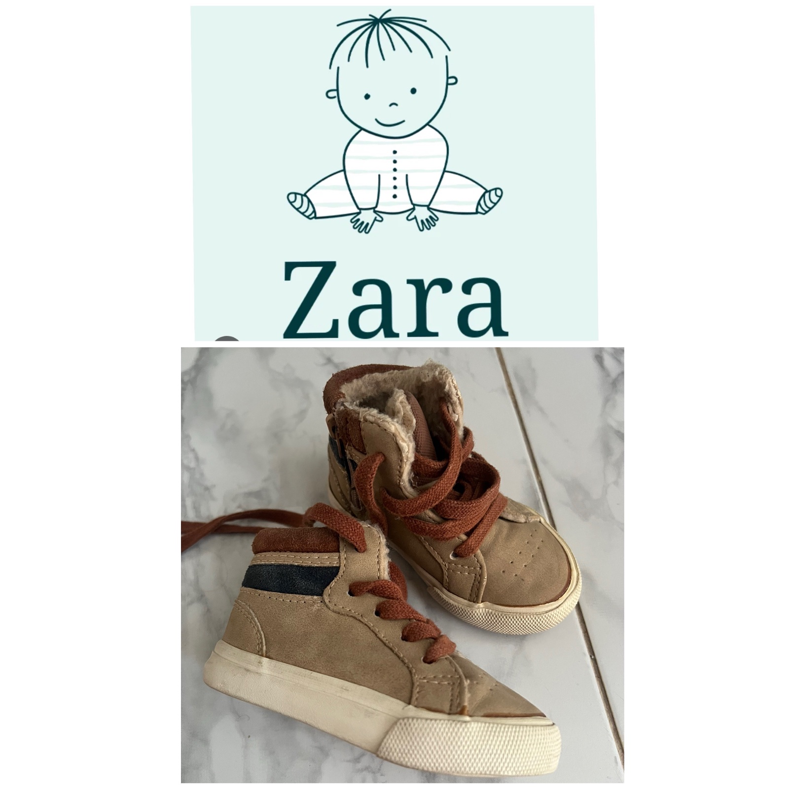 Zara Baby chaussures dafdoufine montantes 