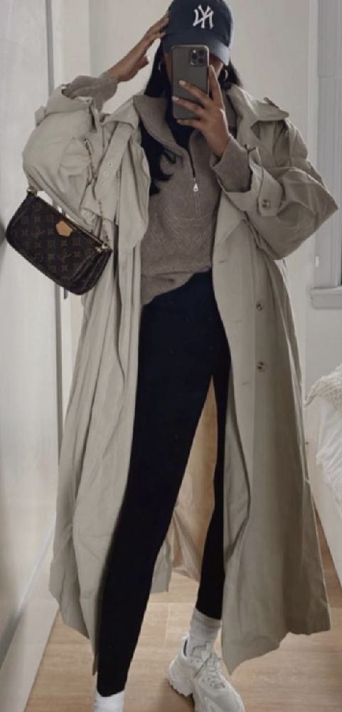 Trench-coat grège 
