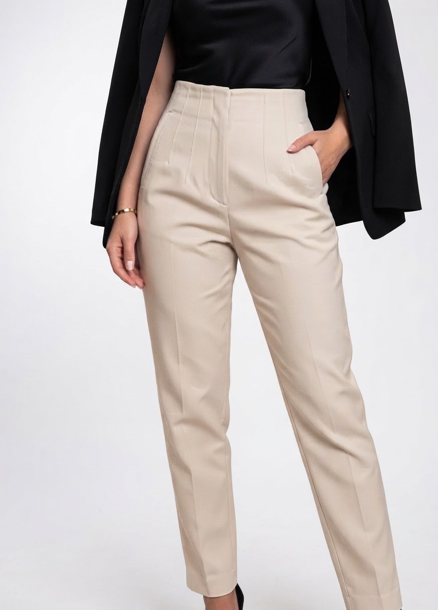 Pantalon Zara en beige