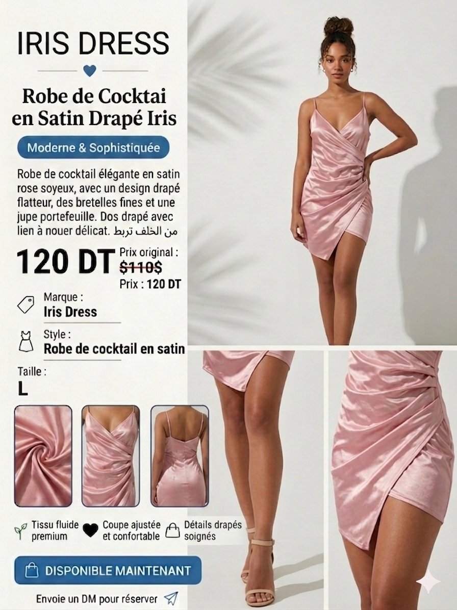 Robe soirée avec ticket 