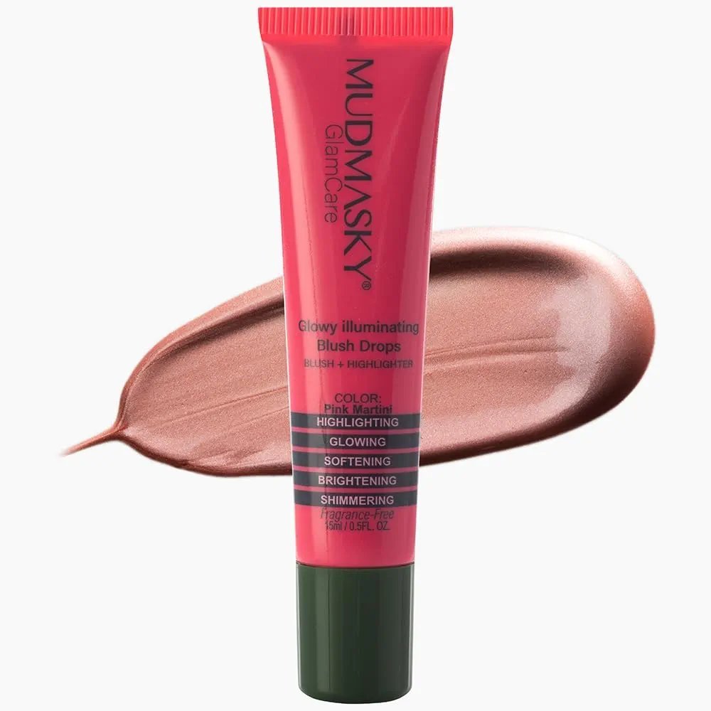 Glowy illuminating blush drops