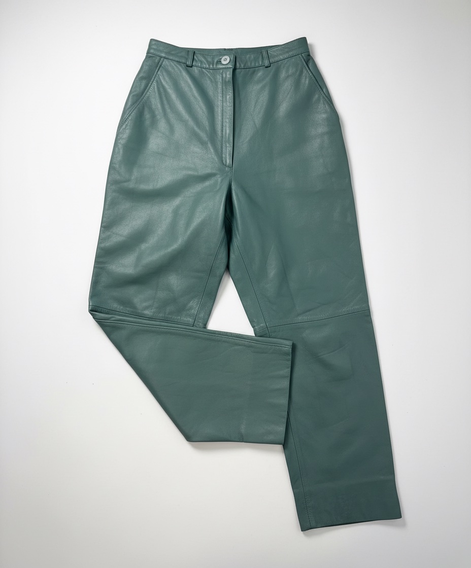 Pantalon vert cuir