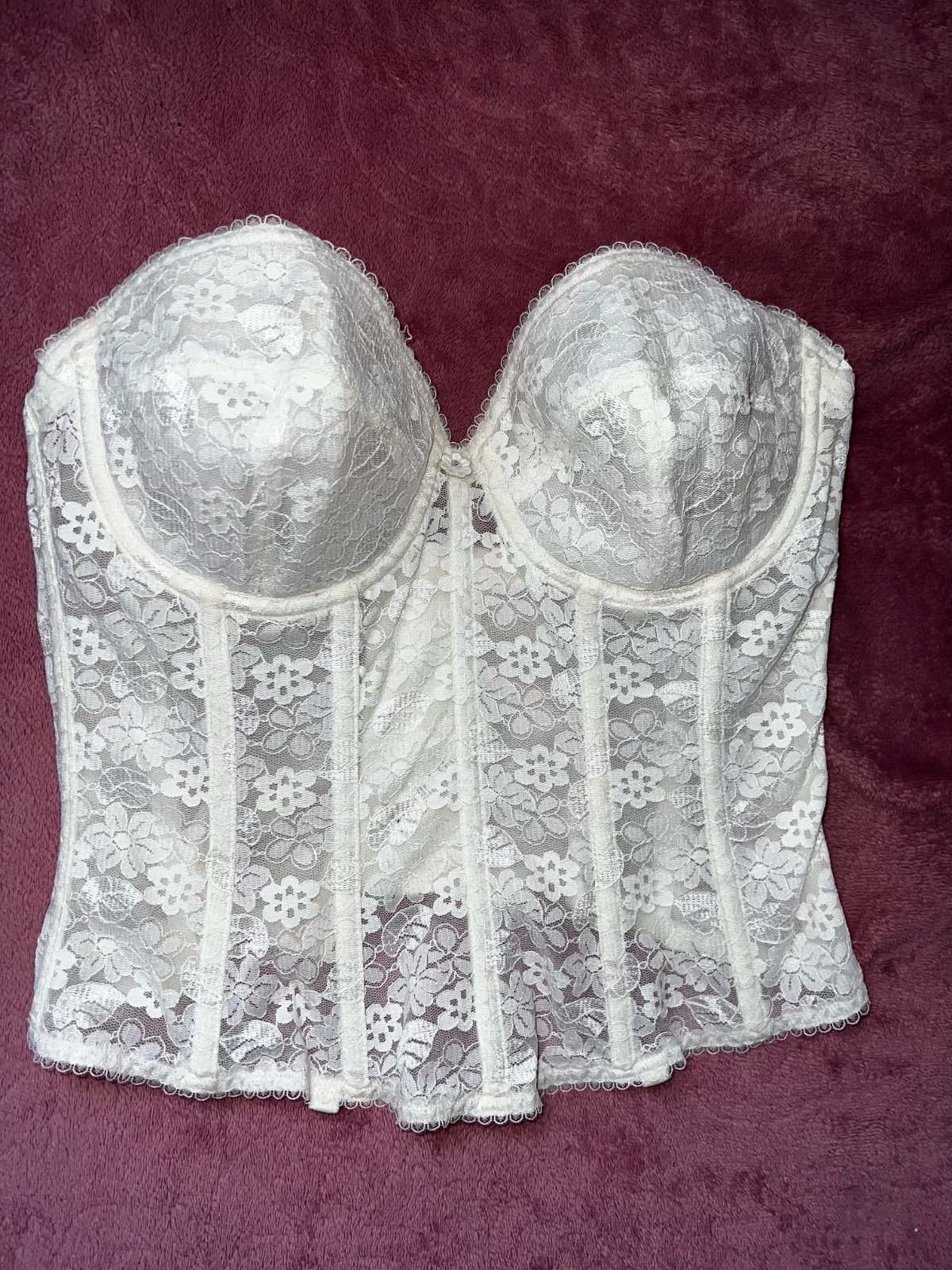 Coset blanc dentelle