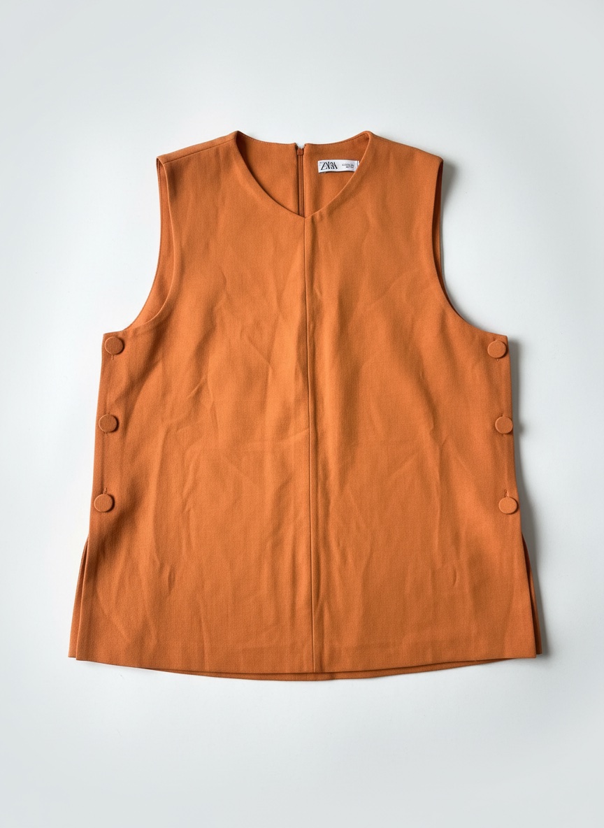  🧡 Haut sans manches élégant – ZARA🧡