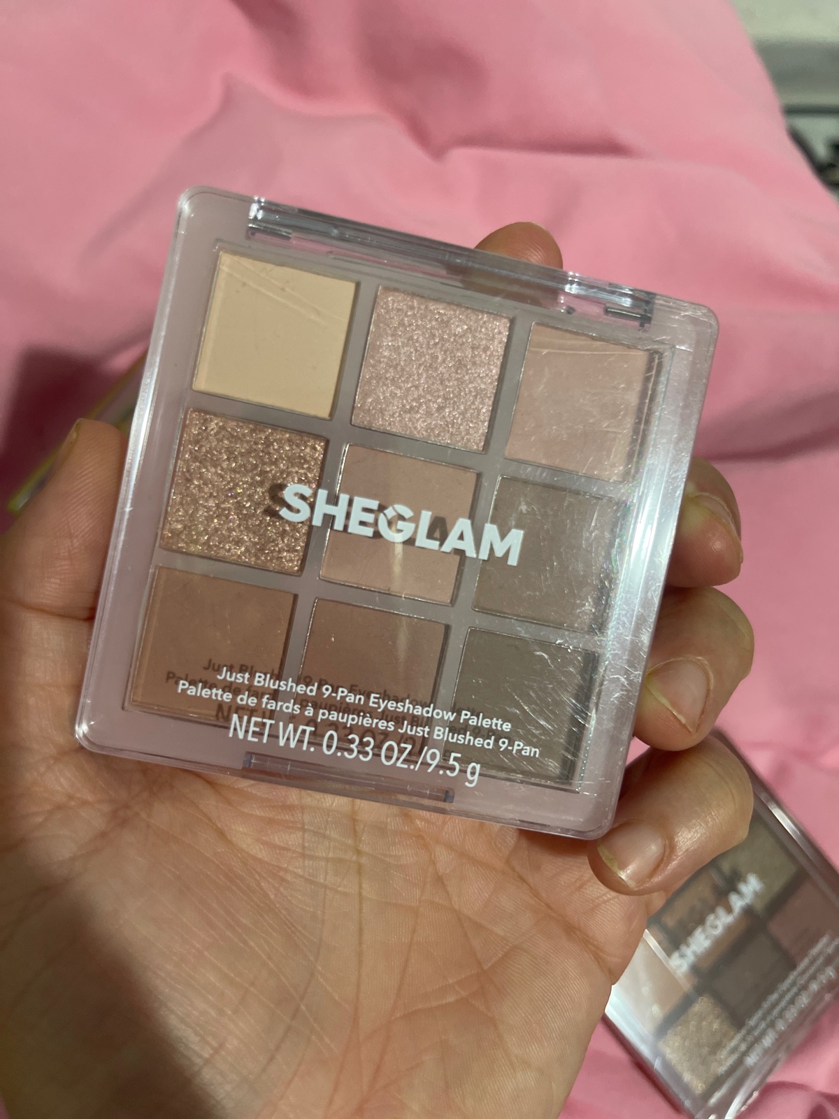 Palette de fards a paupieres just blushed 9-pan de la marque sheglam