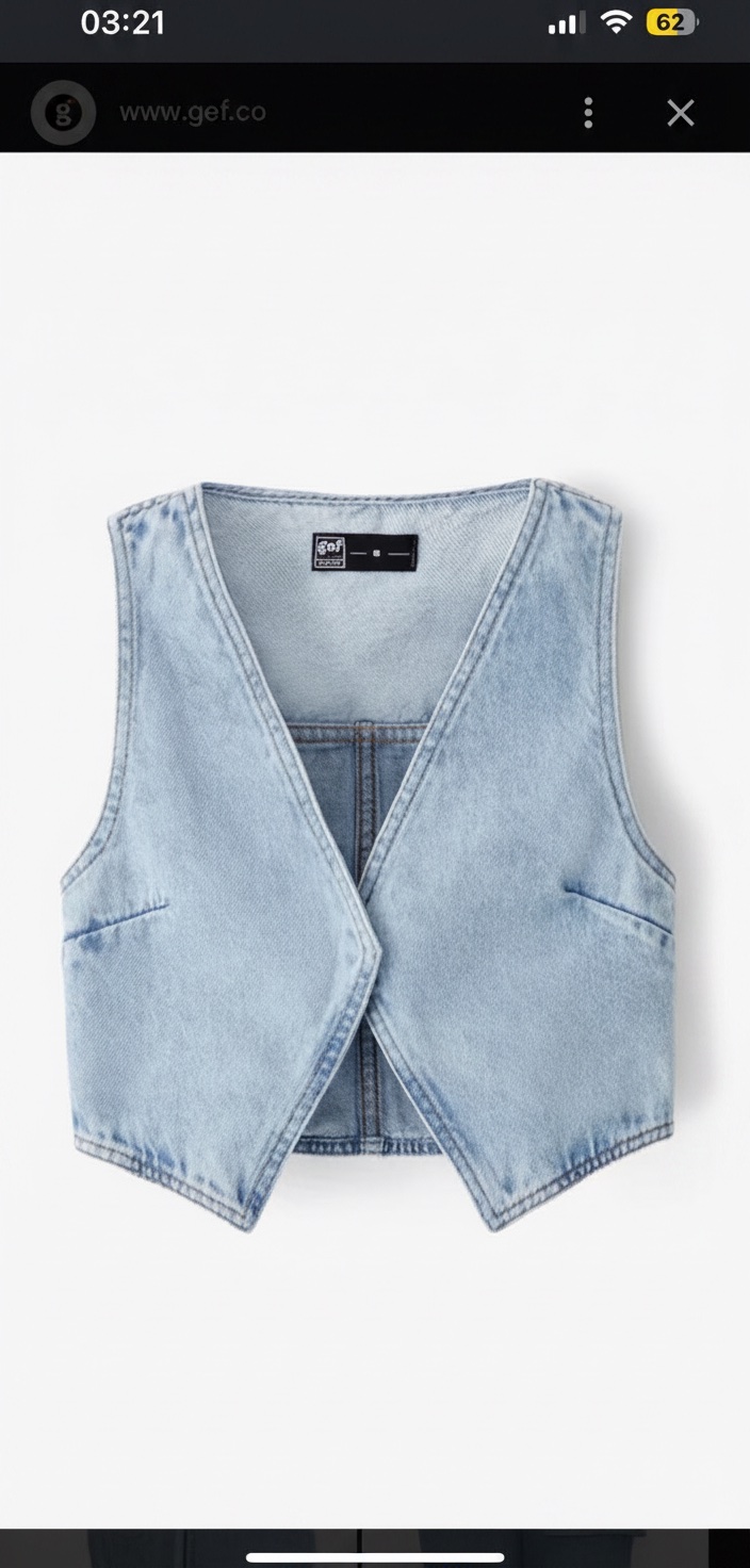 Gilet sans manches en jean Primark x Rita Ora - NEUF