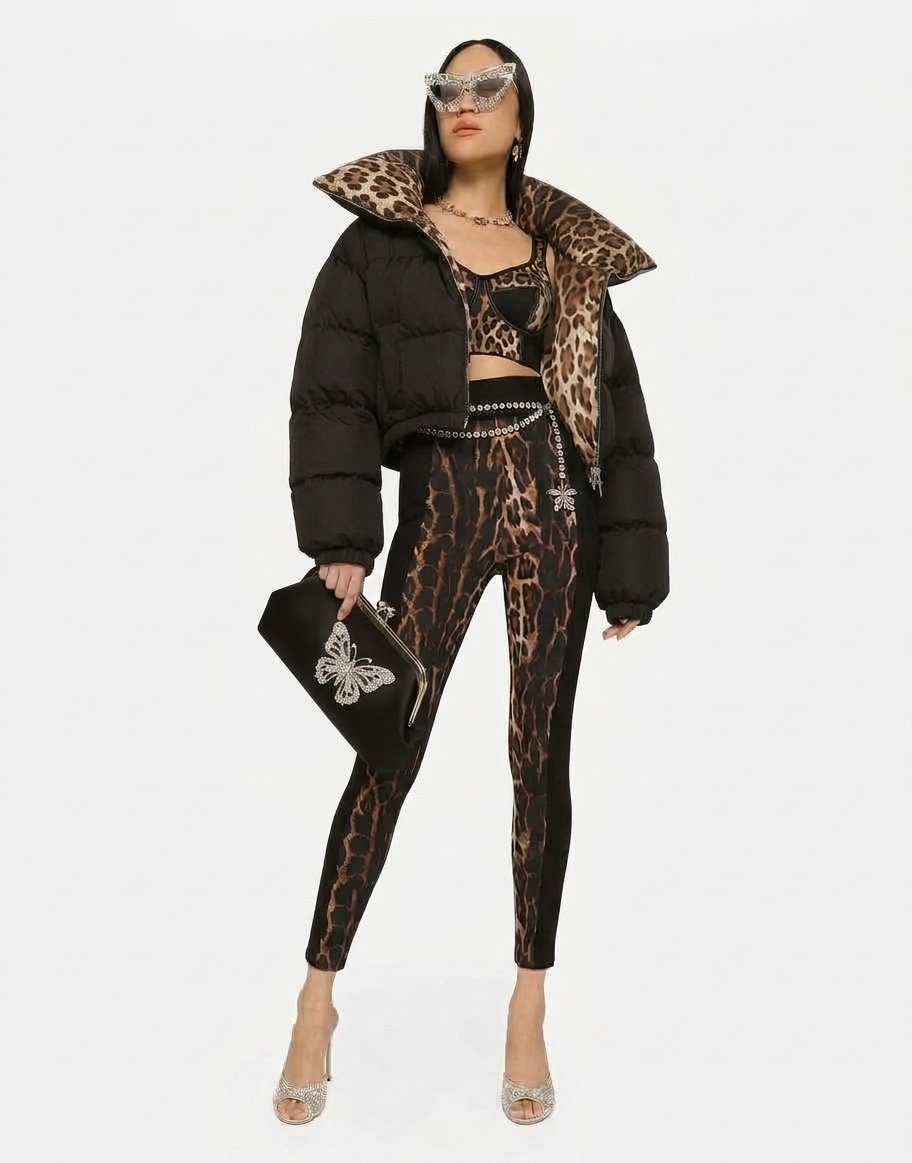 Leggings leopard print Neuf