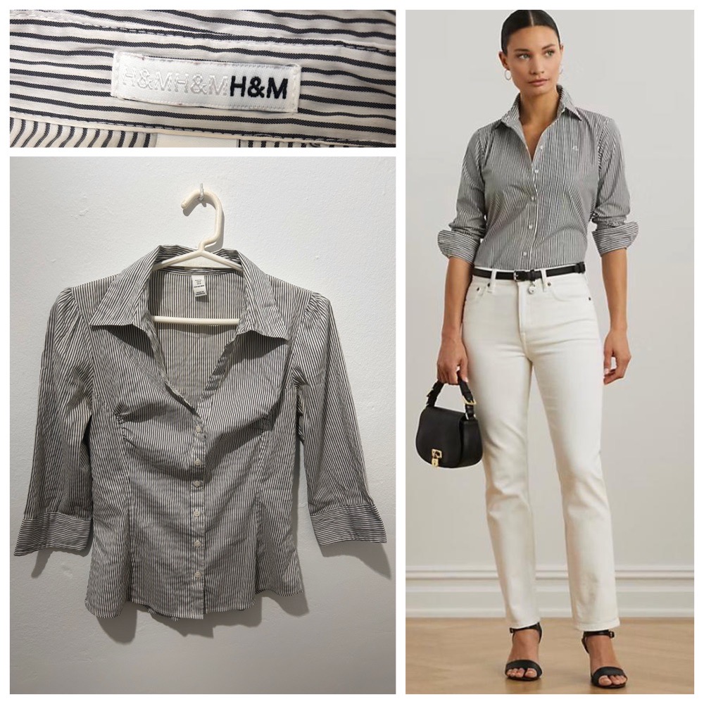 Chemise H&M rayé 