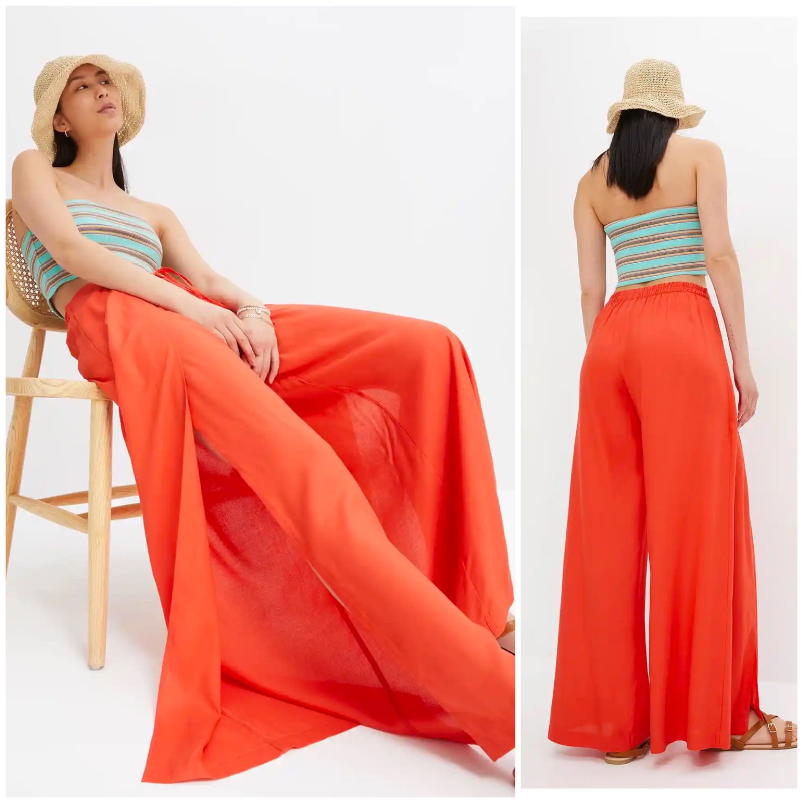 Pantalon tres large fluide soie