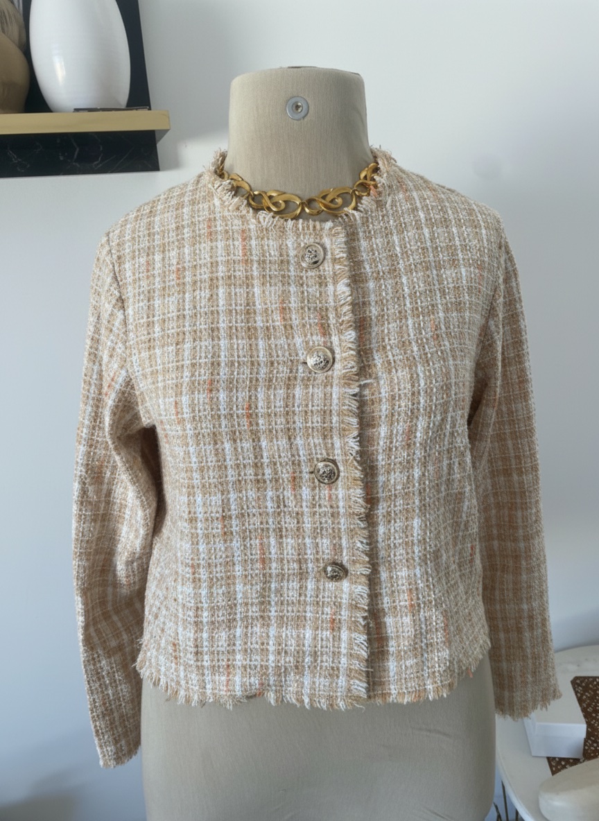 Veste en tweed Shein