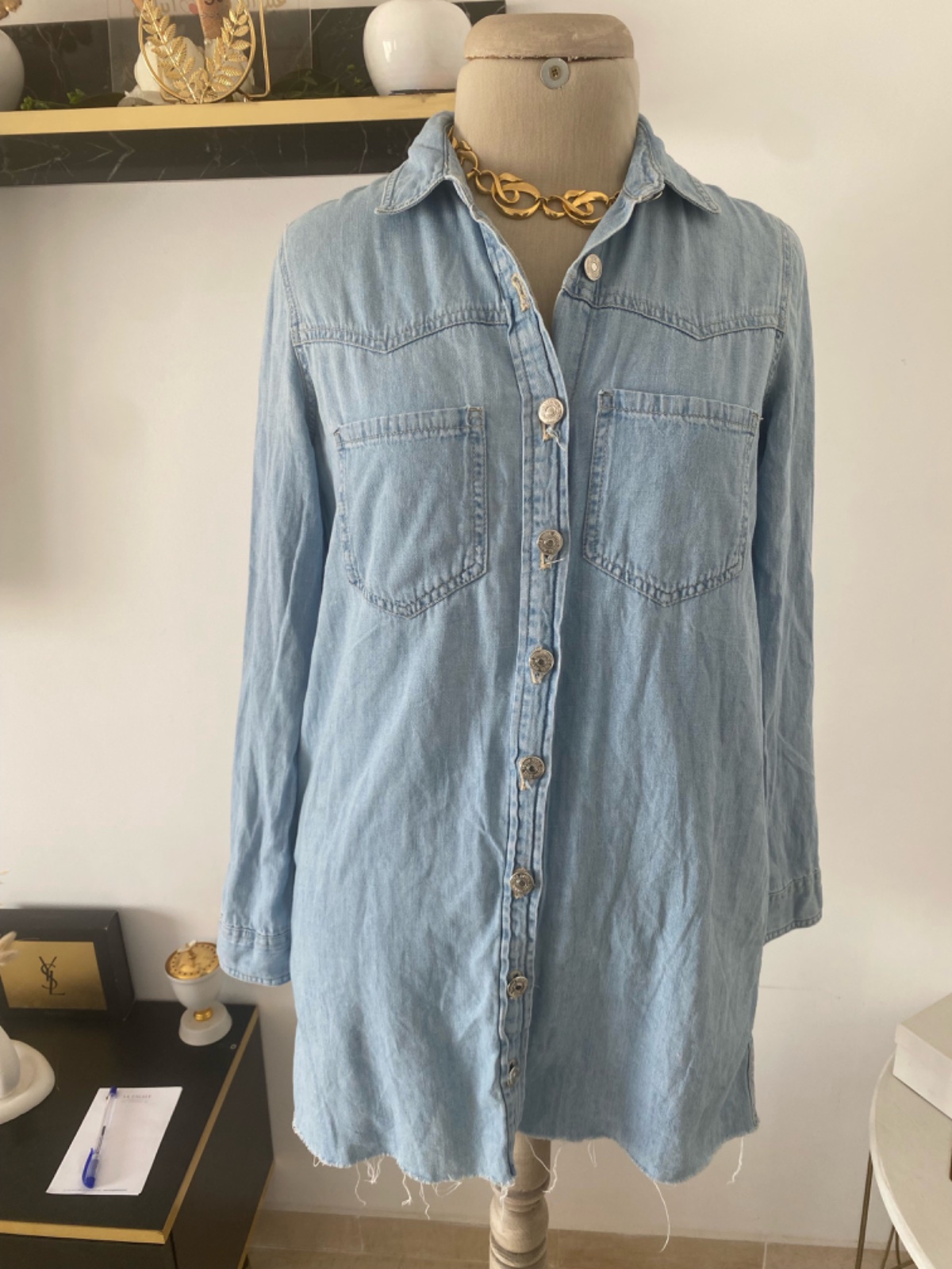Chemise en denim ZARA