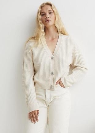 Cardigan H&M avec boutons bijoux