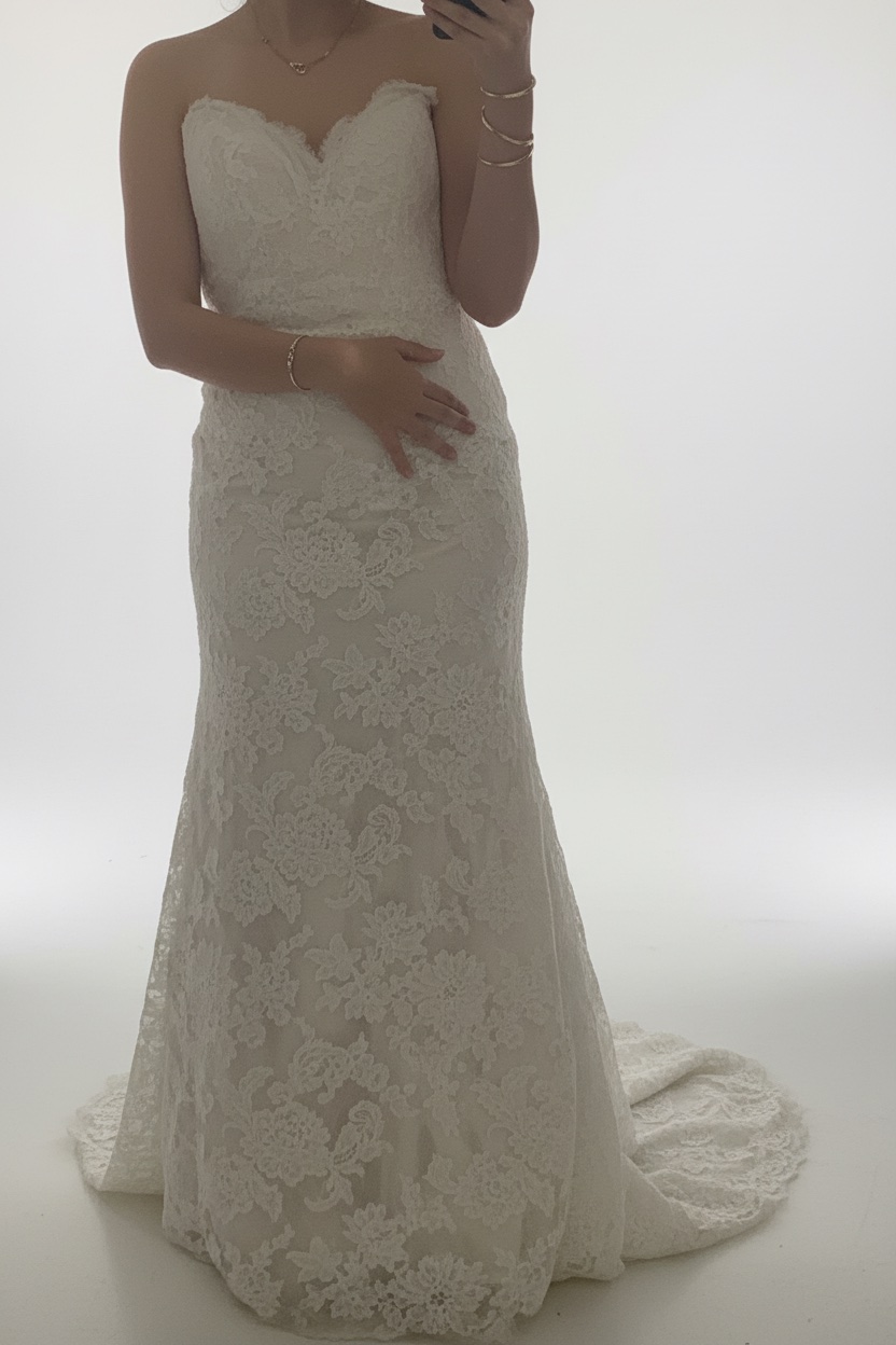 Robe de fiançailles couleur ivoire
