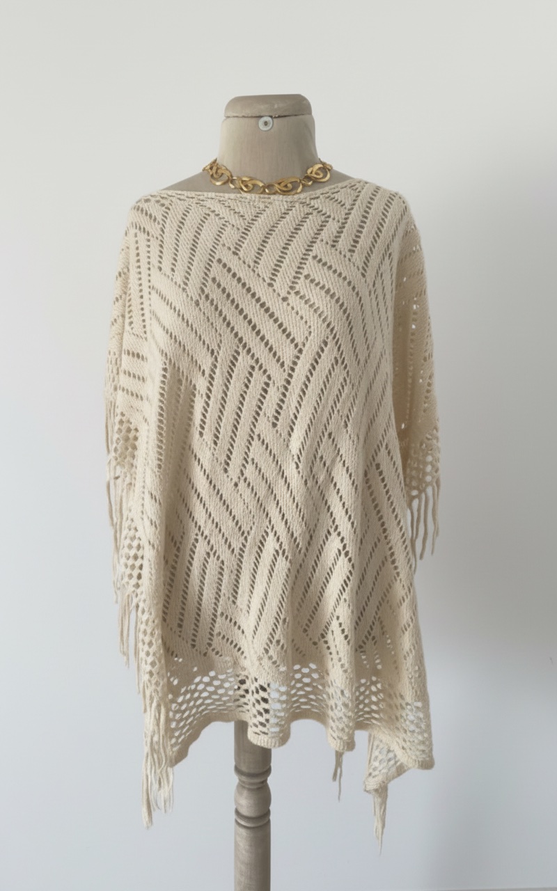 Poncho en crochet