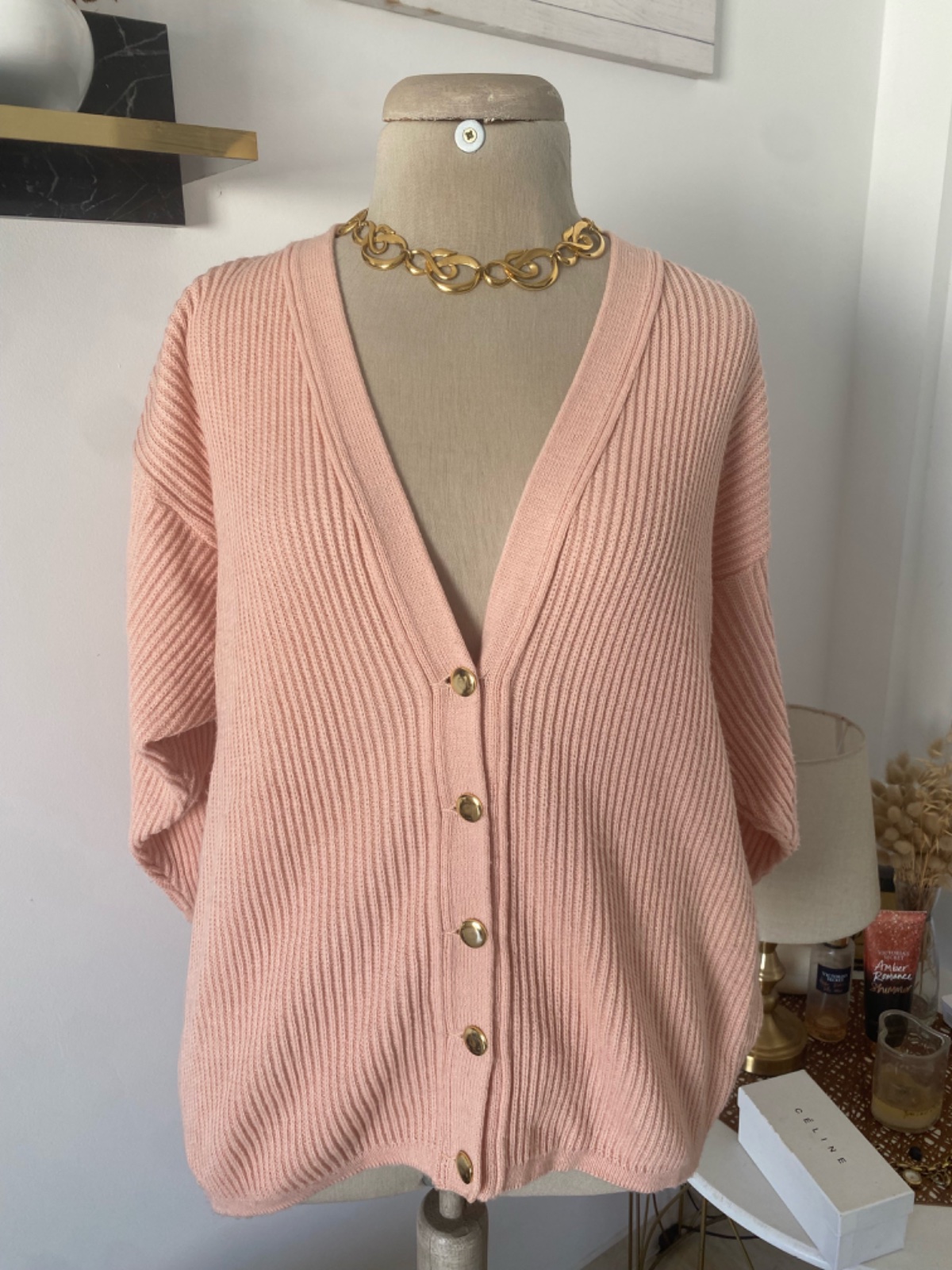 Cardigan à boutons dorés