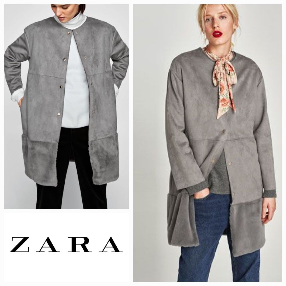 Manteau ZARA en suedine M