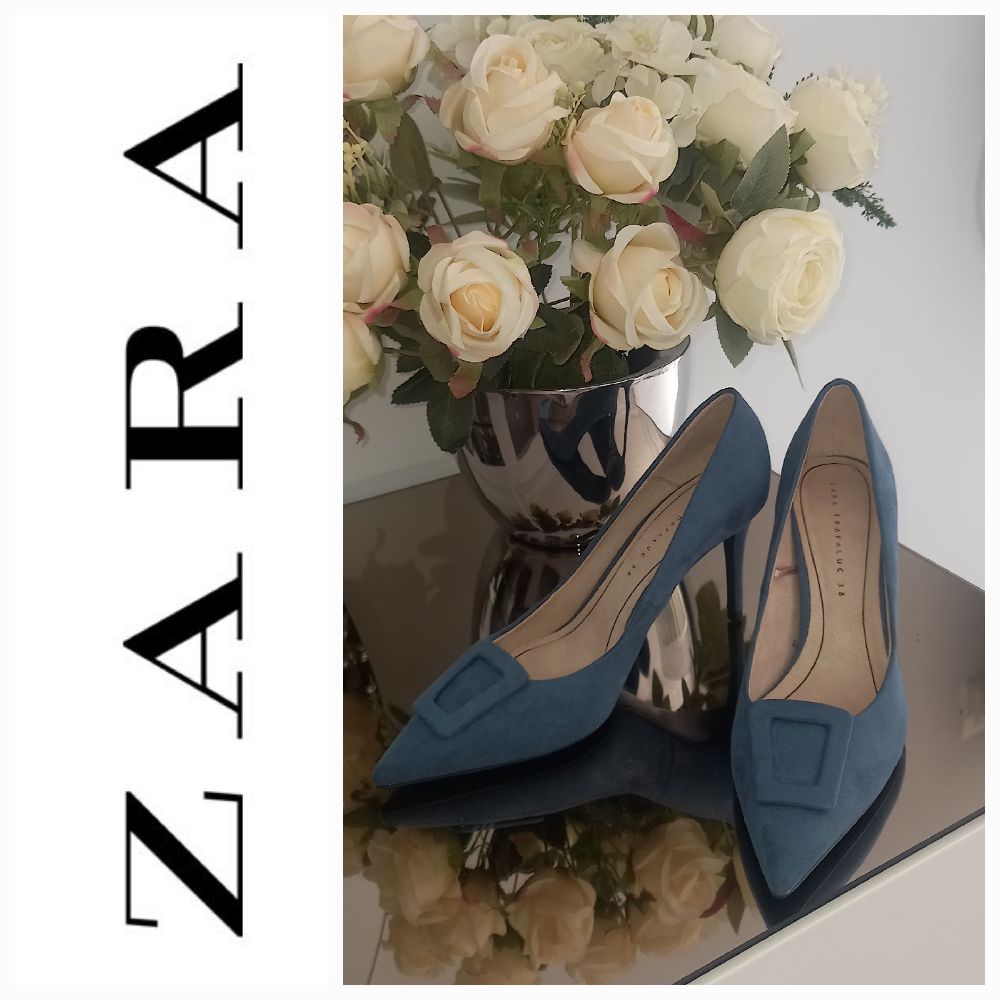Magnifiques escarpins en suedine ZARA p38 neuves