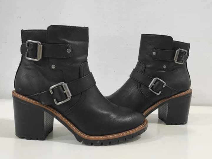 Boots orthopédique très confortable en cuir véritable 