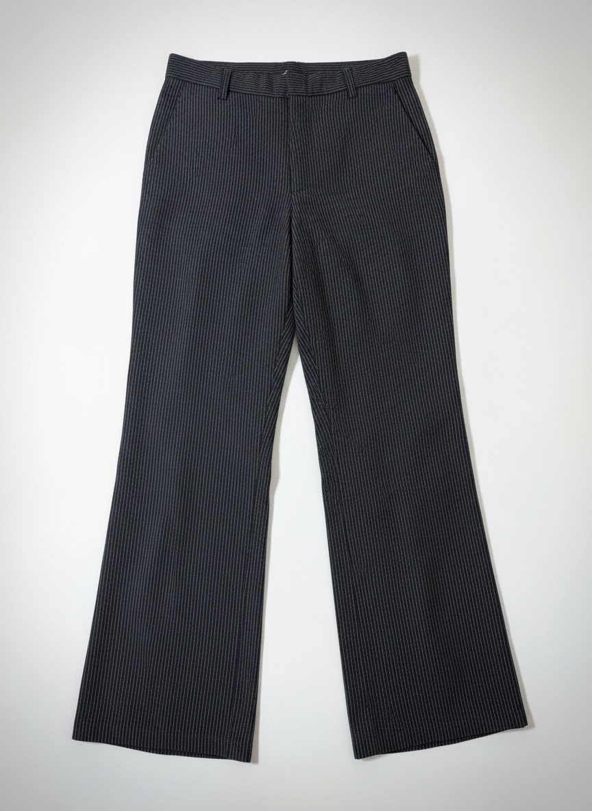 Pantalon à rayures, parfait pour le travail.