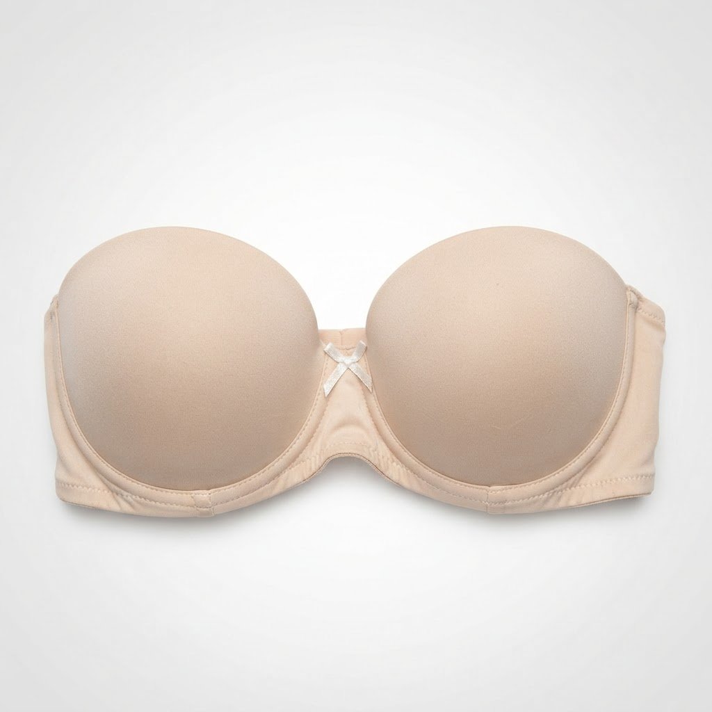 Soutien beige sans bretelles 