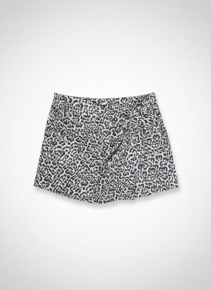 Jupe short imprimé leopard 