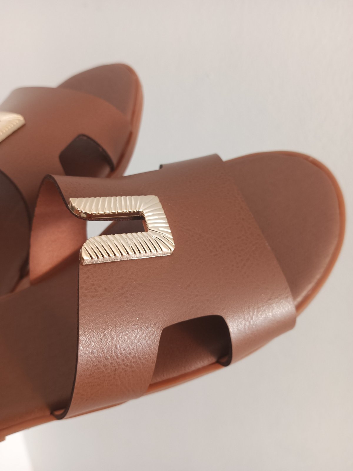 Claquettes Marron
